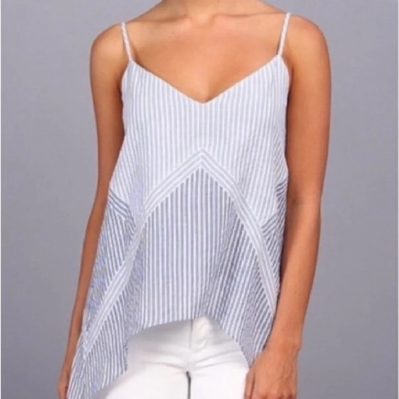 BCBG Maxazria Cora‎ Striped Spaghetti Strap Tanj Top Women’s XS - Picture 2 of 7